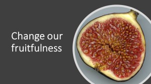 Change our fruitfulness